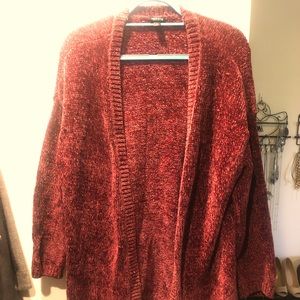 Soft raspberry cardigan
